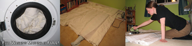 Far too much fabric.  And work.